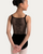 Bloch Corset Embroidered Camisole Youth Leotard - Black