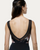 Melrose Illusion Sweetheart Adult Tank Leotard - Black/Foil