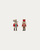 Nutcracker and Mouse King Stud Earrings - Red