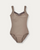 AK Chrissy Mesh Tank Leotard - Mocha