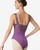 Mari Wide Mesh Strap Tank Leotard - Dark Purple Mari Wide Mesh Strap Tank Leotard - Dark Purple