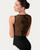Bloch Embroidered Boat Neck Adult Leotard - Black