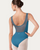 Bloch Corset Embroidered Tank Adult Leotard - Cerulean
