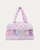 OMG 'dance' Floral Printed Quilted Medium Duffle Bag - Lavender