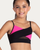 Marli Two-tone Color Block Youth Camisole Top - Black/Neon Pink