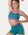 XoDanceCo Racer Top - Forest Green