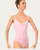 Bloch Arve Soft Gather Neckline V Back Adult Leotard - Carnation