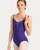 Mirella Mesh V-Front Camisole Adult Leotard - Violet