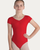 Bloch Gather Front Cap Sleeve Youth Leotard - Red