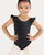 Emery Kid's Frill Sleeve Leotard - Black