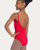 Princess Seam Camisole Leotard - Girls - Red