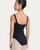 Coomer Ballet Conservatory Princess Seam Adult Wide Strap Leotard - Black