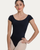 Coomer Ballet Conservatory Princess Seam Cap Sleeve Adult Leotard - Black