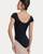 Coomer Ballet Conservatory Princess Seam Cap Sleeve Adult Leotard - Black