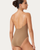 Ladies Adjustable Strap Bodysuit - Tan