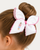 Pink Nutcracker Embroidered Moonstitch Hair Bow