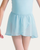 Girls Mock Wrap Skirt - Light Blue