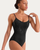 Bloch Floral Embroidered Camisole Adult Leotard - Black