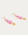 Vintage Nutcracker & Pearl Dangle Earrings - Pink