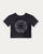 Ballet Terminology Cropped Tee - Black