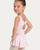 Tallula Bow Back Skirted Tank Leotard - Light Pink