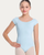 Trissie Princess Seam Cap Sleeve Youth Leotard - Light Blue