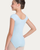 Trissie Princess Seam Cap Sleeve Youth Leotard - Light Blue