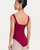 Amelia Princess Seam Adult Tank Leotard - Burgundy