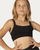 Twist Back Girls Crop Top - Black