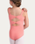 Kaia Girls Ruffle Strap Leotard - Coral