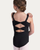 Kaia Girls Ruffle Strap Leotard - Black