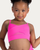 Bowie Girls Mesh Camisole Crop Top - Neon Pink