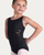 Lilah Girls Floral Cutout Leotard - Black