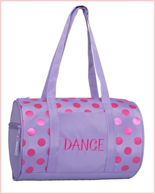 Dots Duffle - Lavender & Pink