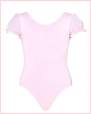 Eleanor Puff Sleeve Leotard - Pink - Backstage Dancewear