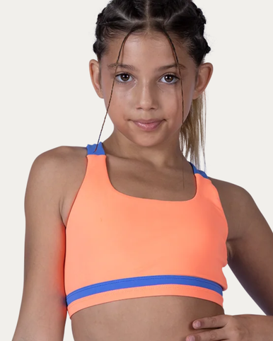 XoDanceCo Vibe Top - Neon Coral - Backstage Dancewear & Gifts