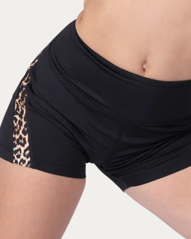 XO Dance Co Vibe Short - Black Cheetah - Backstage Dancewear & Gifts