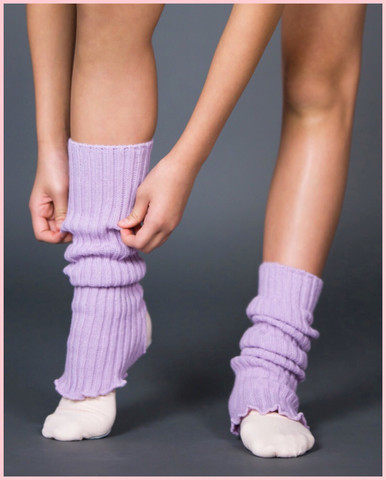 Girls 14 Legwarmers - Lilac