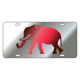 Alabama Crimson Tide Tag (Mirror Acrylic with Red Mirror Acrylic Logo (10834))