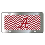 Alabama Crimson Tide Tag (CHEVRON STRIPE A TAG)