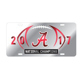 Alabama Crimson Tide TAG (Laser Mirror 2017 National Champions Tag (10900))