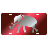 Alabama Crimson Tide Tag (Red Mirror Acrylic with Mirror Acrylic Logo (10835))