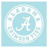 Alabama Crimson Tide Decal (12 in, White (Crest) ( 3 in, 4 in, 6 in, 12 in))