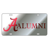 Alabama Crimson Tide Tag (Mirror Acrylic with Red Mirror Acrylic Logo (10389))