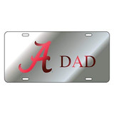 Alabama Crimson Tide Tag (LASER SIL/CRIM A DAD TAG)