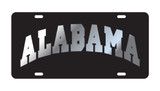 Alabama Crimson Tide Tag (LASER BLACK SILVER ALABAMA)