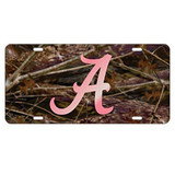 Alabama Crimson Tide Tag (LASER CAMO/PINK A TAG)