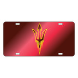 Arizona State Sun Devils Tag (LASER WINE/YEL PITCHFORK TAG (26721))