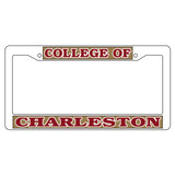 Charleston Cougars Plate Frame (WHT PLATE FRAME C OF C (20631))