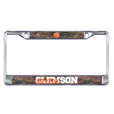 Clemson Tigers Plate Frame (DOMED CAMO CLE PLATE FRAME (14139))